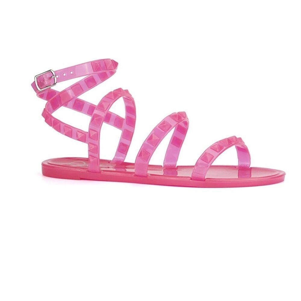 Olivia Miller Girls Stud Jelly Gladiator Sandals -‎ Size 13 - NEW